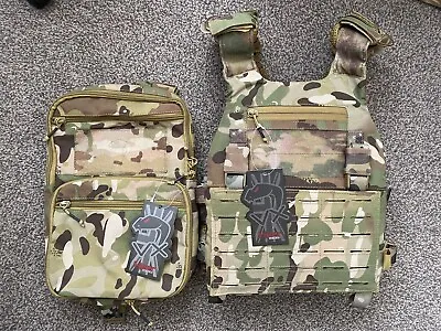 Viper Vx Buckle Up Carrier Gen 2 & Charger Pack Flatpack Multicam Airsoft New • £82