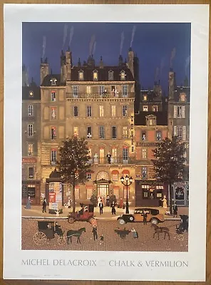 Michel Delacroix Original Colored Litho Poster  Grand Hotel  Clark & Vermilion • $125