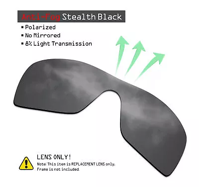 SmartVLT Anti-Fog Polarized Replacement Lens For-Oakley Batwolf OO9101 Sunglass • $14.99