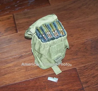 Pouch MOLLE Coyote Military Issue Canteen SAW Ammo Magazine Ration Dump Range US • $17.90