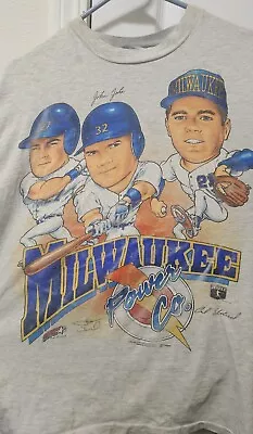 Milwaukee Brewers Milwaukee Power Company Shirt - Eldred Jaha & Ward Rare!! • $20