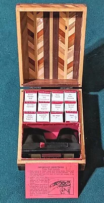 Viewmaster - Tru-vue Wood Parquet Box With Viewer And 12 Films • $24.95