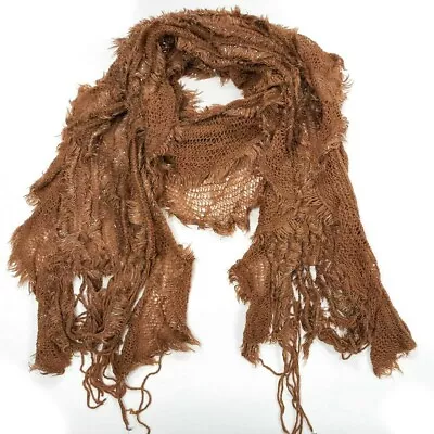 Women Warm Winter Ruffle Long Scarf Shiny Knit Shawl Wrap Cowl Fringe Infinity  • $12.50