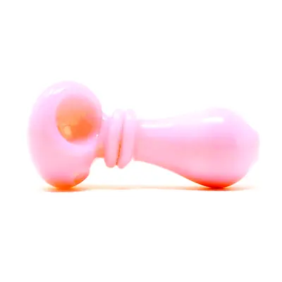 3  Mini Peanut Milky Pink Glass Pipe Tobacco Smoking Hand Pipes MB-0006 • $9.96