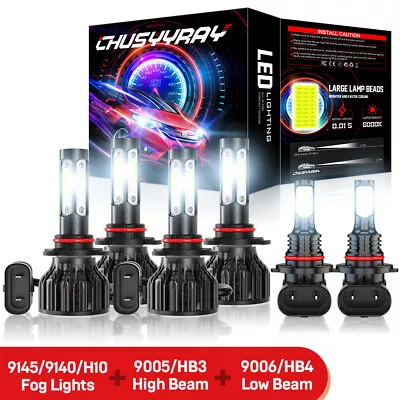 9005 9006 9145 LED Headlight Fog Light Bulb For Chevrolet Silverado 1500 2500 HD • $34.93