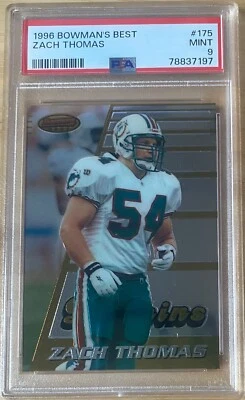 $49 • Buy Zach Thomas 1996 Bowman's Best Rookie RC Chrome Low Pop #175