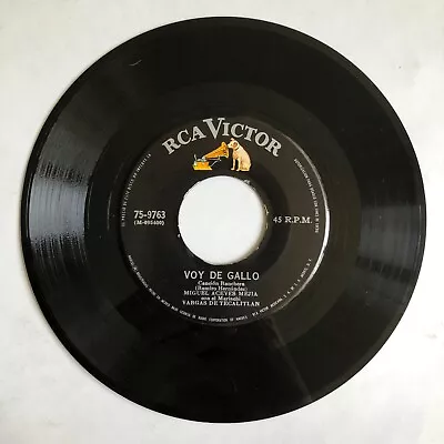 Miguel Aceves Mejia -voy De Gallo / Gritenme- Mexican 7¨single Paper Sleeve • $4.99