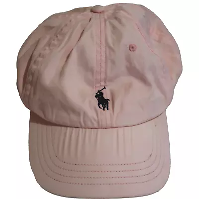 Pink Polo Ralph Lauren Golf Adjustable Hat Cap - Navy Blue Pony Logo • £12