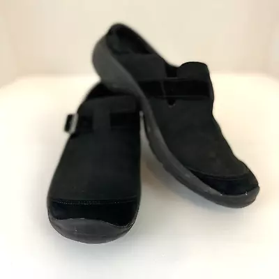 Merrell Encore Kassie Black Suede Leather Slide Clog Women's US Size 8 • $34.99