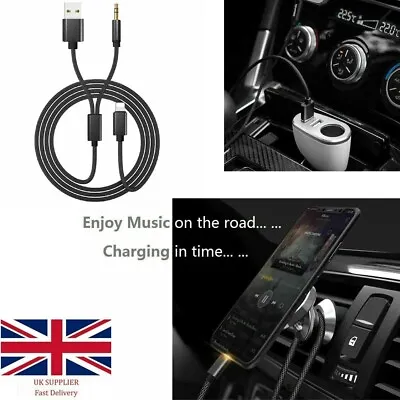 £8.93 • Buy Universal VW BMW Audi IPod IPhone 6 7 8 X XS XR Audio USB Cable Lead AUX Adapter