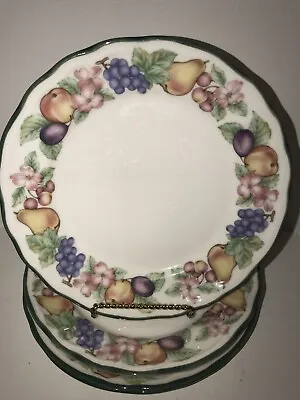 Set Of 4 Noritake Epoch MARKET DAY 7 5/8  Salad/Dessert Plates EUC • $19.99