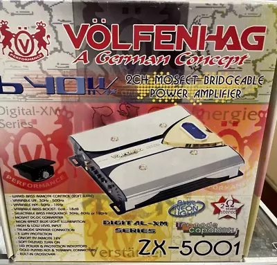 Volfenhag Zx-5001 2-Channel Car Audio Amp 640 Watts Max New • $69.99