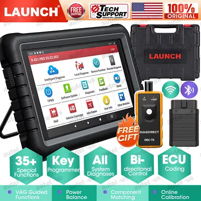 Launch X431 PROS V + PRO Elite Car Diagnostic Scanner Bi-directional Key Coding • $709