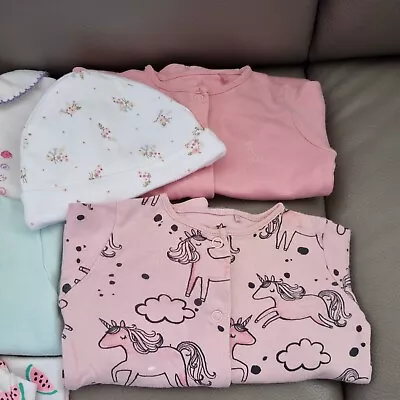 Baby Girls 0-3 Months Sleepwear Bundle • £8