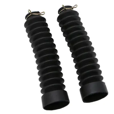 Rubber Front Fork Gaiters Shield Boots Protector Cover Gaitor For Motorcycle 2Pc • $16.10