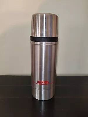 Vintage Stainless Steel Thermos Food Bottle 1 Quart Insulated Vacuum Bottle • $20