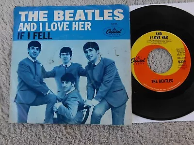 The Beatles - And I Love Her/If I Fell - US Picture Sleeve PS 7  • $24.99