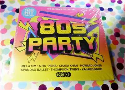 5xCD 100 HITS New 80'S PARTY ULTIMATE COLLECTION Fast Freepost Tina Turner Best • £7.45