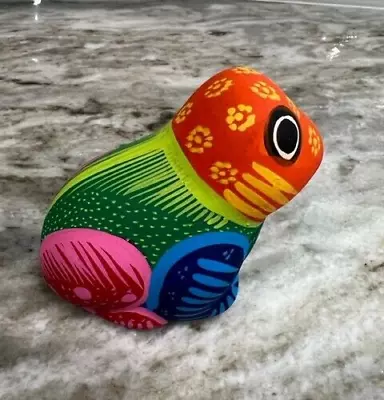 Vintage Handpainted Colorful Frog Mexican Folk Art • $17