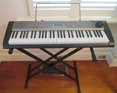 CASIO LK 120 Keyboard With Key Lighting System. With Hamilton Stage Pro Stand • $80