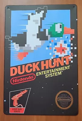 Duck Hunt Metal Tin Poster Nintendo NES Wall Art Decor Game Room Retro • $19.45