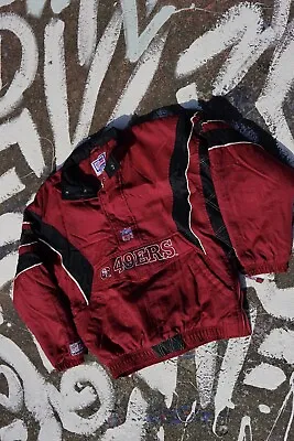 Vintage NFL Starter Pro Line San Francisco 49ers Puffer Jacket Windbreaker SZ XL • $85