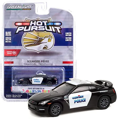 Greenlight 1:64 2015 Nissan GT-R Oceanside California Police Car Model 42960-D • $9.99