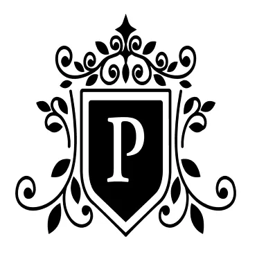 Fancy Monogram Letter P Vinyl Decal Sticker For Home Cup Car Wall A1088 • $2.50