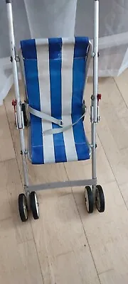 Vintage Maclaren Play Buggy 1970 Blue And White Good Condition. • £35