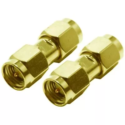 £2.94 • Buy 2x SMA Male Plug To SMA Male Plug Straight Connector UK Seller
