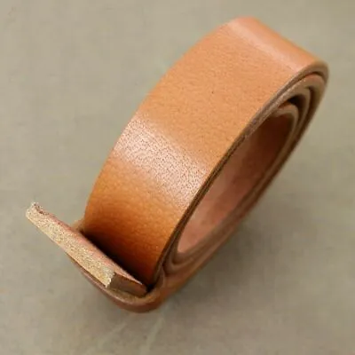 Blank Genuine Leather Belt Strap NO Hole Men Women Cow Hide DIY 38mm 100-150cm • $29.98