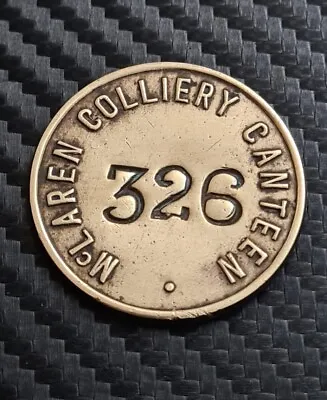 £30 • Buy Original Mclaren Canteen Colliery Pit Check Wales Welsh Miners Lamp Tally