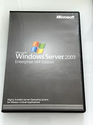 Microsoft Windows Server 2003 Enterprise Edition X64 (64 Bit) • $194