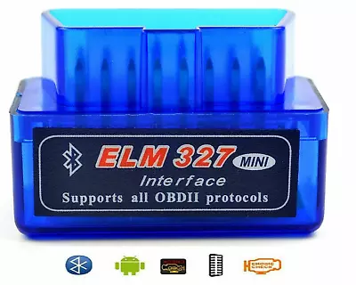 ELM327 OBD2 Code Reader OBDII Scanner Bluetooth Auto Diagnostic Tool • $0.16