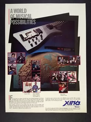 1986 Ibanez MC1 X-ING MIDI Guitar System Vintage Print Ad • $9.99