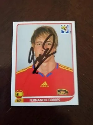 £26.95 • Buy Fernando Torres Liverpool/spain Hand-signed Panini 2010 World Cup Unused Sticker