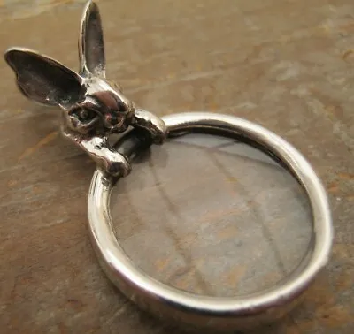 Alice In Wonderland Sterling Silver Eye Glass Magnifying Lens Jewellers Loupe  • £3.20