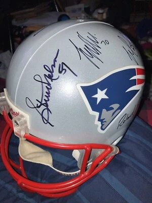 $269.99 • Buy Autographed By 10 Patriots-Full Size Riddell Authentic Helmet-w/NFL HOLOGRAM Srl