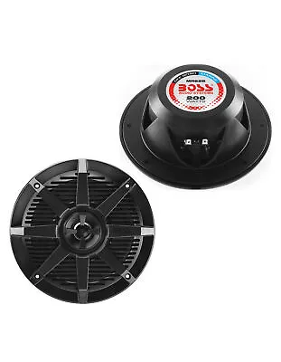 BOSS Audio Systems MR62B Marine 6.5” Speakers 200 Watts Full Range 2 Way • $77.99