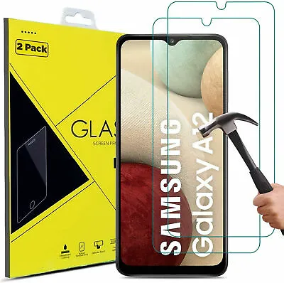 For Samsung Galaxy A02s A12 A32 A42 A52 A41 A51 Tempered Glass Screen Protector • £2.99