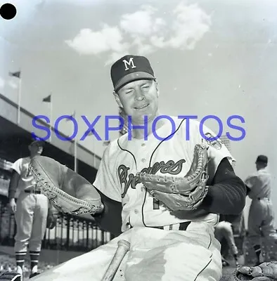 Kfm6-164 1963 Del Crandall Milwaukee Braves At Polo Grounds Mlb 2 1/4  Orig. Neg • $12