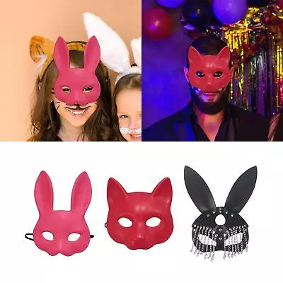£5.26 • Buy Animal Masks Adults Masquerade Half Face Mask Costume For Party Supplies