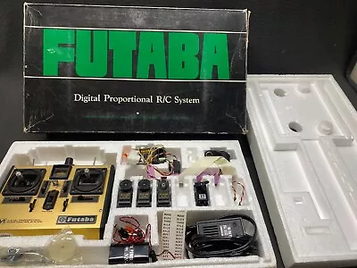 Futaba FP-7FGK 7 Channel Radio Control Stick Transmitter GOLD Servos Receiver • $59.99