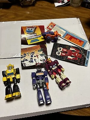 Action Masters Transformers Lot Skyfall Bumblebee Shockwave Checklist G1 Vintage • $41.99