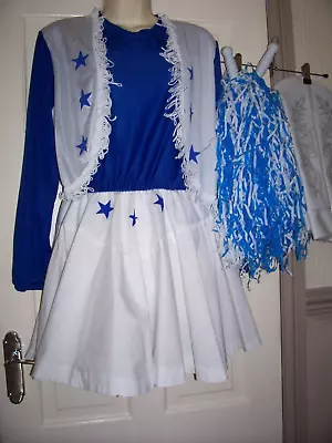 Ladies Country & Western /cheerleader  Fancy Dress Costume Size Large • £12.50