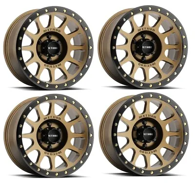 17 Method Nv Wheels Rims Bronze Mr305 F-150 F150 Mr30578516900 • $1276