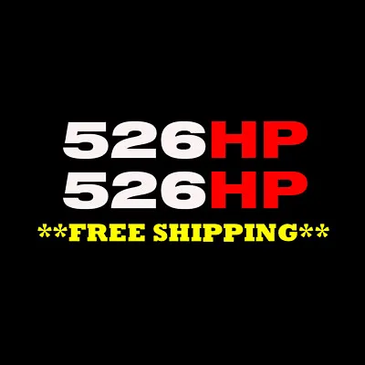 For MUSTANG SHELBY GT350 526hp Vinyl Decal Sticker 2 Pack! FREE SHIP 2014-2018 • $7.95