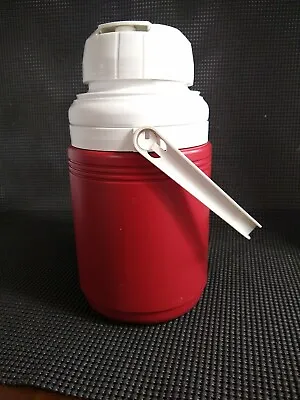 Coleman Red 1/3 Gallon Water Cooler Jug Drinking Spout Handle Camping 5542 • $11.10