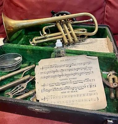 Vintage C.G.Conn Cornet From WW1 Soldier • $250