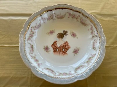 £28.71 • Buy R.S.Z.C. Bavaria Antique Hand Painted Portrait Bowl
